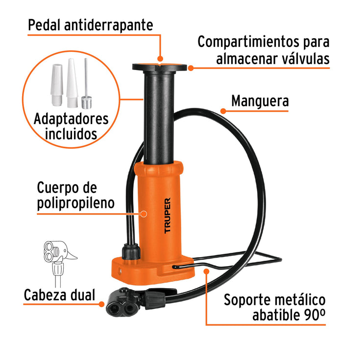 Bomba de pedal 60 PSI