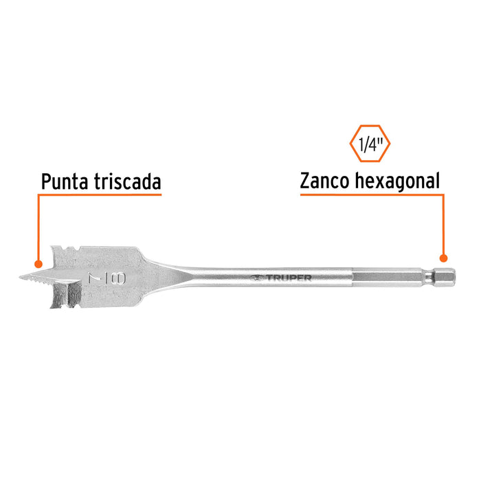 Broca plana de manita, 7/8"