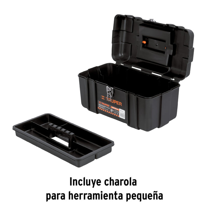 Caja para herramienta de 17" industrial, broches metálicos