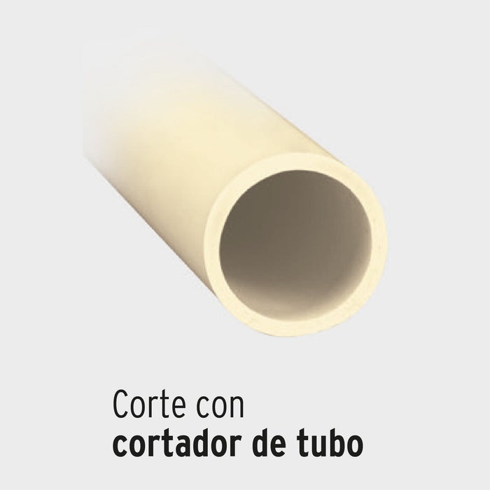 Cortador profesional tubo de plástico, corte 21/2"