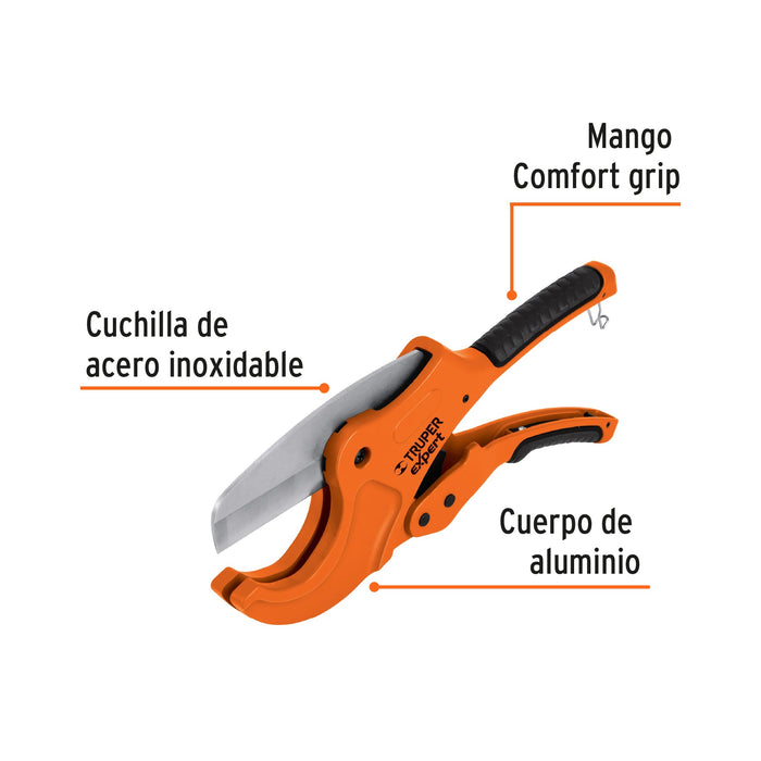 Cortador profesional tubo de plástico, corte 21/2"