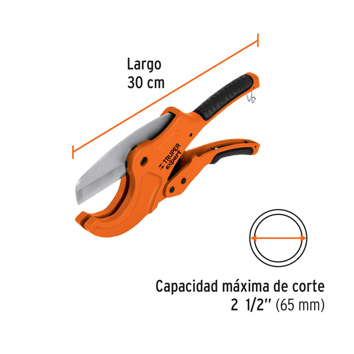 Cortador profesional tubo de plástico, corte 21/2"