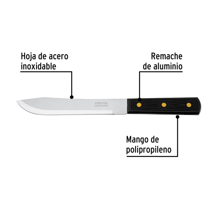 Cuchillo cebollero 7" mango de plástico