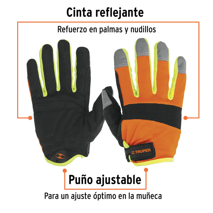 Guantes para mecánico, alta visibilidad