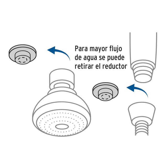 Regadera-2-1/2"-con-extensión-tipo-teléfono,-Foset