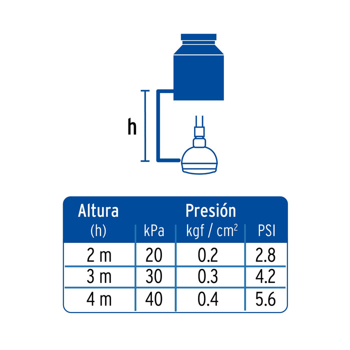 Regadera-2-1/2"-con-extensión-tipo-teléfono,-Foset